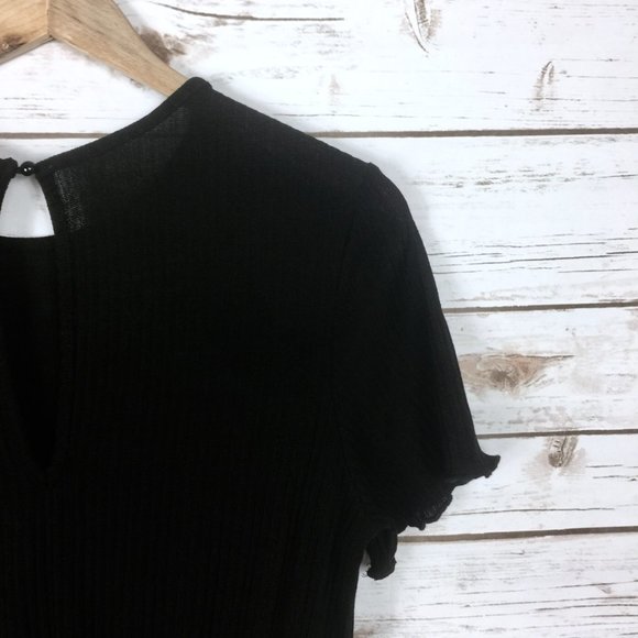 Black MakeMeChic High Waist Romper - Picture 9 of 11